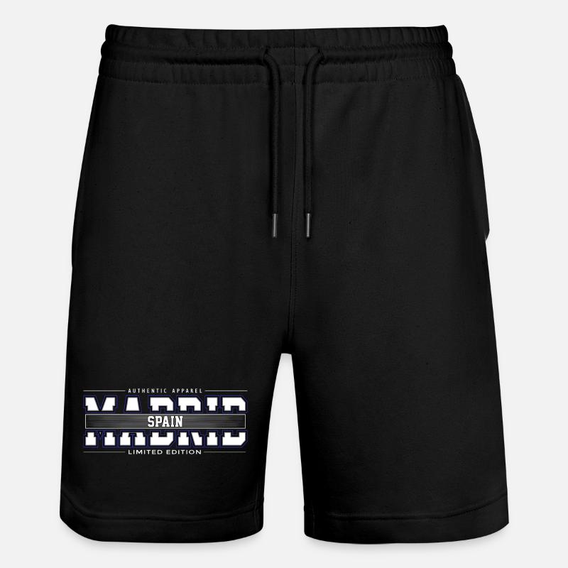 Madrid - Stanley/Stella Unisex Bio Joggingshorts Trainer  - Schwarz