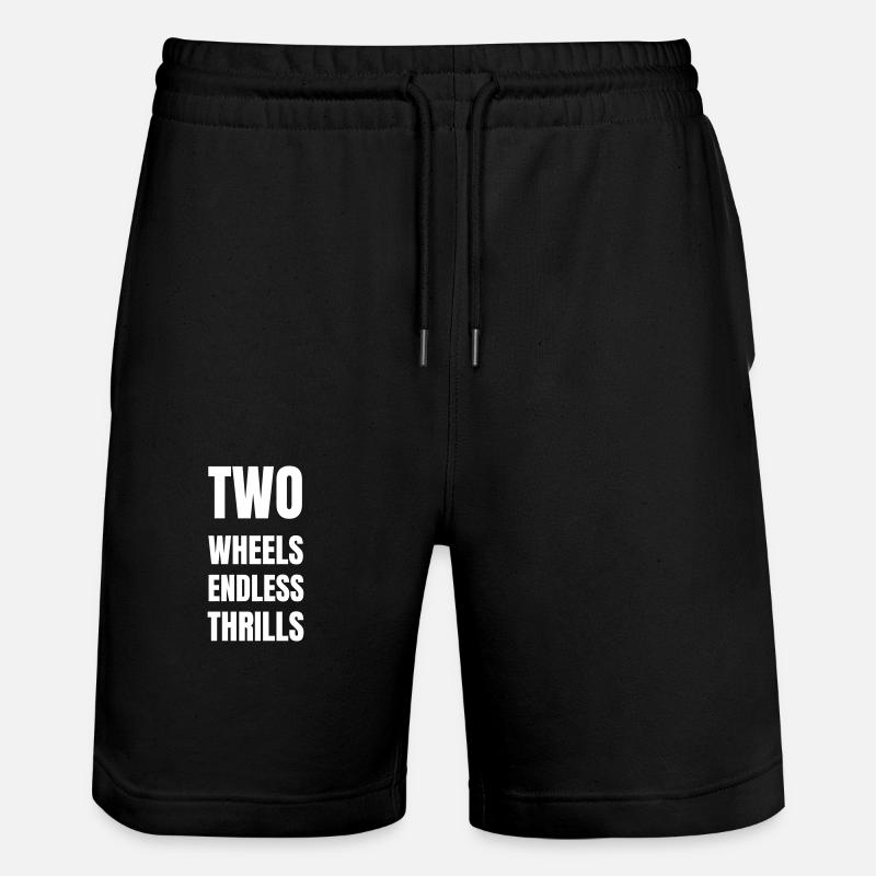 Two wheels endless thrills - Stanley/Stella Unisex Bio Joggingshorts Trainer - Schwarz