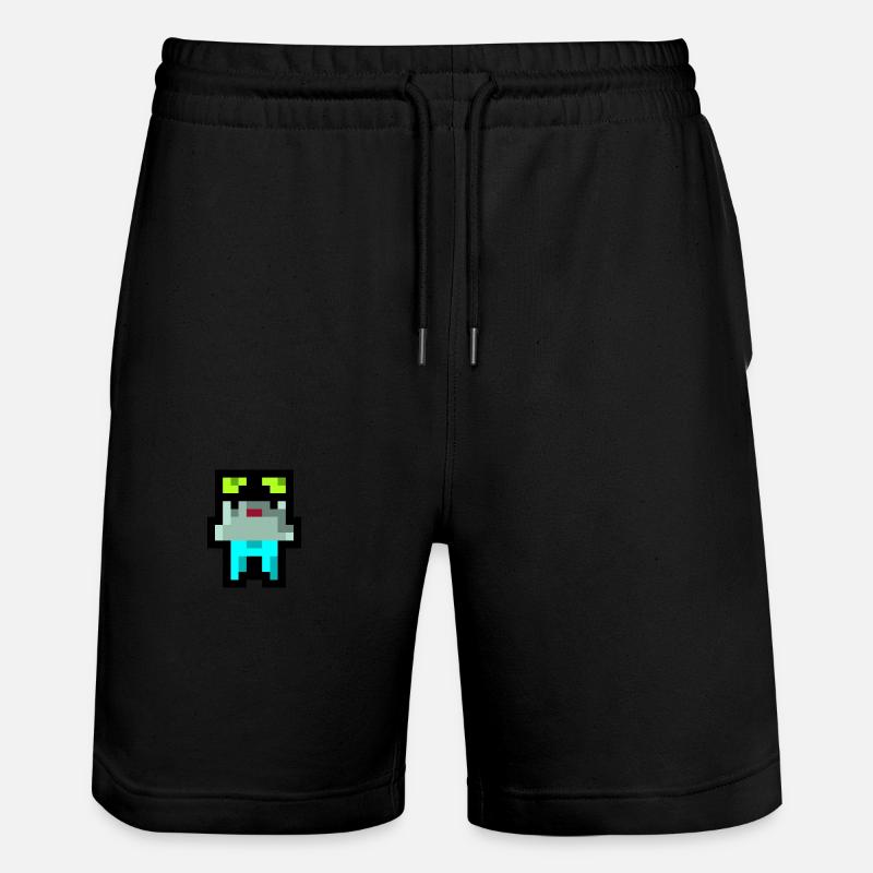 Pixel Küken - Stanley/Stella Unisex Bio Joggingshorts Trainer  - Schwarz
