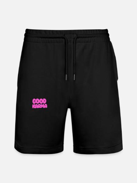 Good karma Pink - Stanley/Stella Unisex Bio Joggingshorts Trainer  - Schwarz