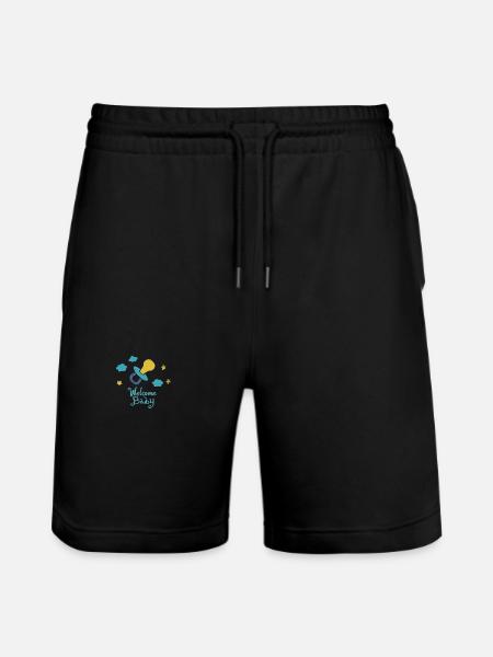 welcome baby - Short de jogging bio TRAINER Stanley/Stella unisexe - noir