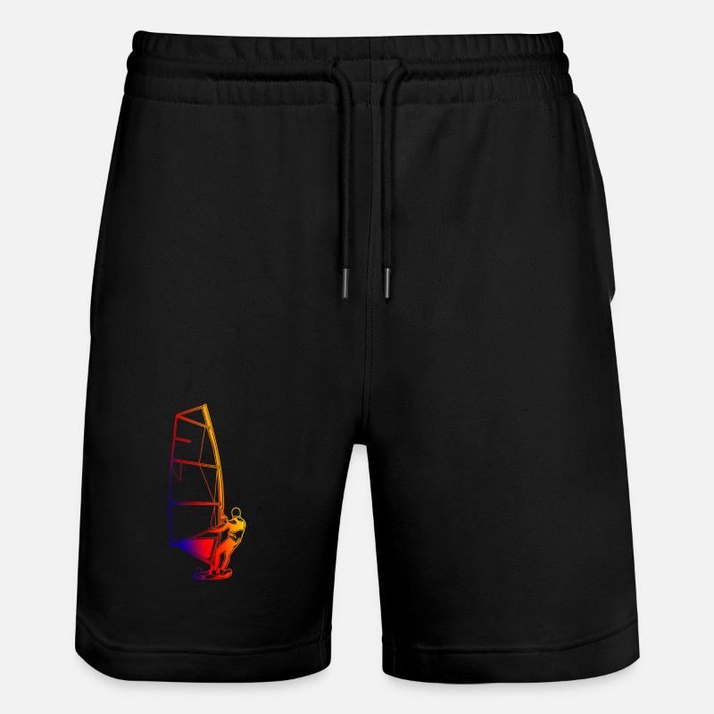 Windsurfer rétro - Short de jogging bio TRAINER Stanley/Stella unisexe - noir