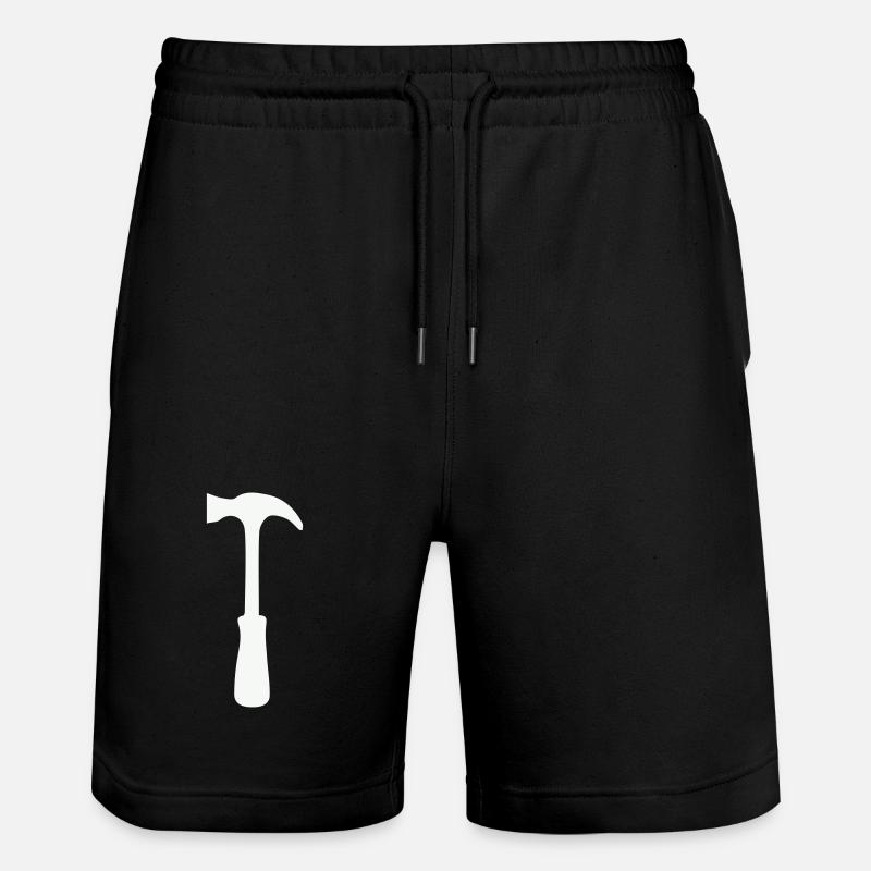 Hammer Silhouette - Stanley/Stella Unisex Bio Joggingshorts Trainer - Schwarz