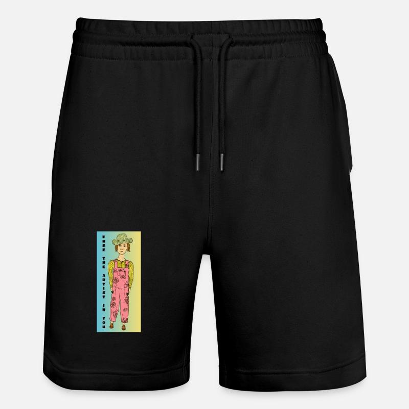Libérez l’artiste en vous - Short de jogging bio TRAINER Stanley/Stella unisexe - noir