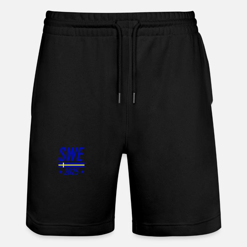 Équipe Suède 2025 - Short de jogging bio TRAINER Stanley/Stella unisexe - noir