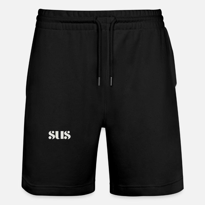 sus - Stanley/Stella Unisex Bio Joggingshorts Trainer  - Schwarz