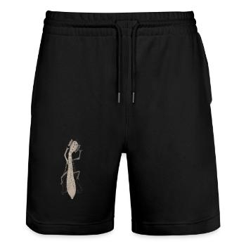 Insekt II - Stanley/Stella Unisex Bio Joggingshorts Trainer  - Schwarz - Vorne - Nik (191cm) & Marisol (170cm)