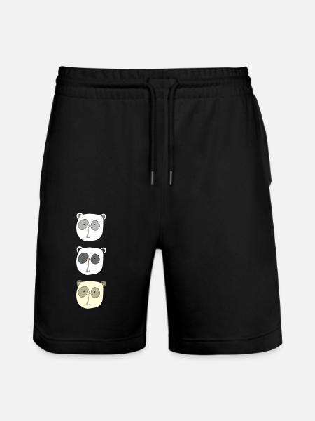 koala brüder - Stanley/Stella Unisex Bio Joggingshorts Trainer - Schwarz