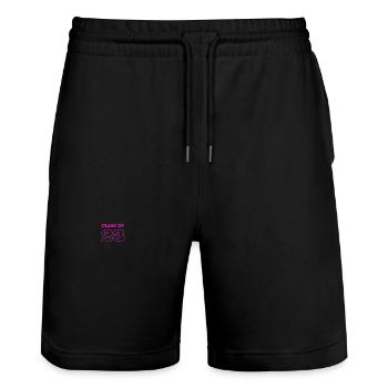 CLASS OF 2023 - Stanley/Stella Trainer Unisex Organic Jogging Shorts - black - Front - Nik (191cm) & Marisol (170cm)