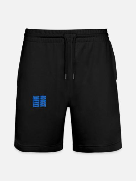 Coffee Coffee Blue - Stanley/Stella Trainer Unisex Organic Jogging Shorts - black