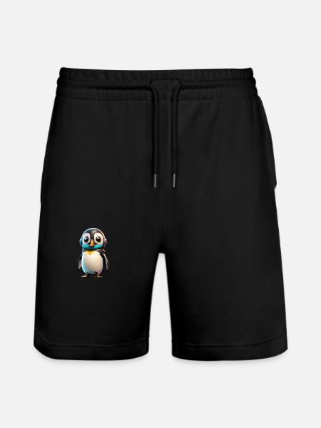 Robot Pingouin - Short de jogging bio TRAINER Stanley/Stella unisexe - noir
