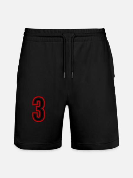 3 Number Years Jersey - Stanley/Stella Trainer Unisex Organic Jogging Shorts - black