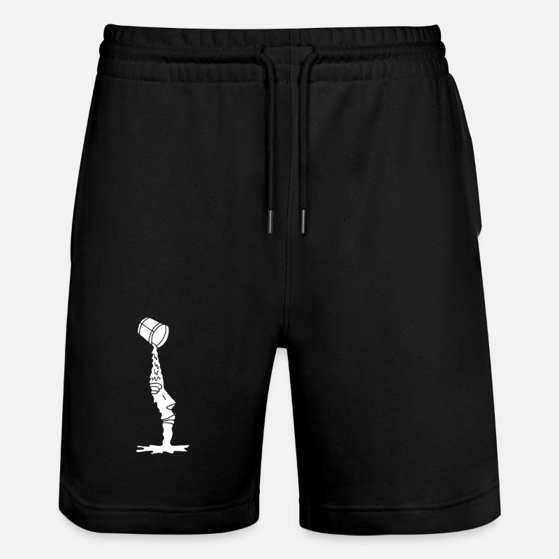 Un nouveau visage blanc - Short de jogging bio TRAINER Stanley/Stella unisexe - noir