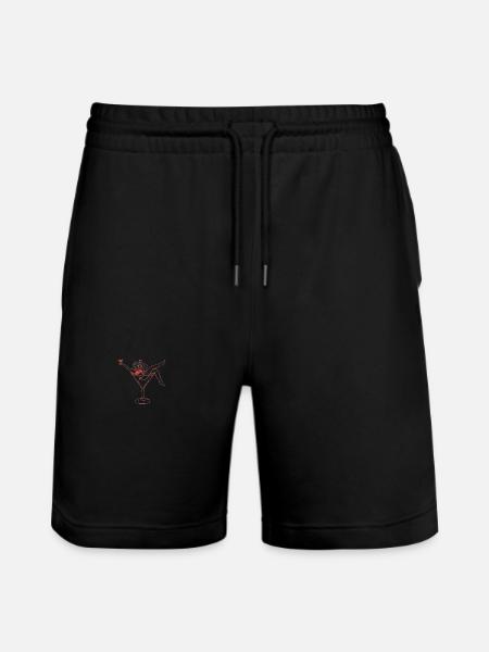 Cocktailfrau - Stanley/Stella Unisex Bio Joggingshorts Trainer  - Schwarz