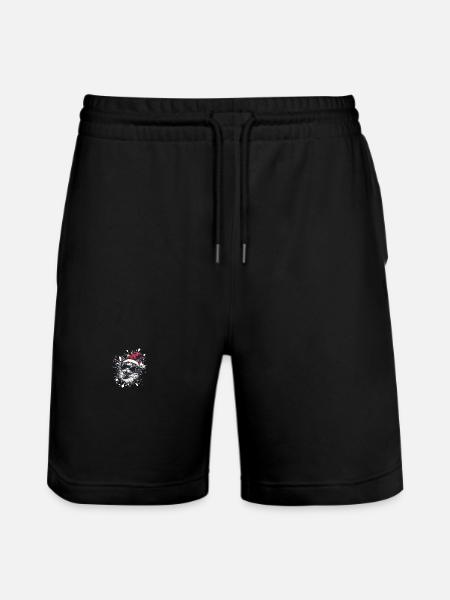 Cat Christmas Funny - Stanley/Stella Trainer Unisex Organic Jogging Shorts - black