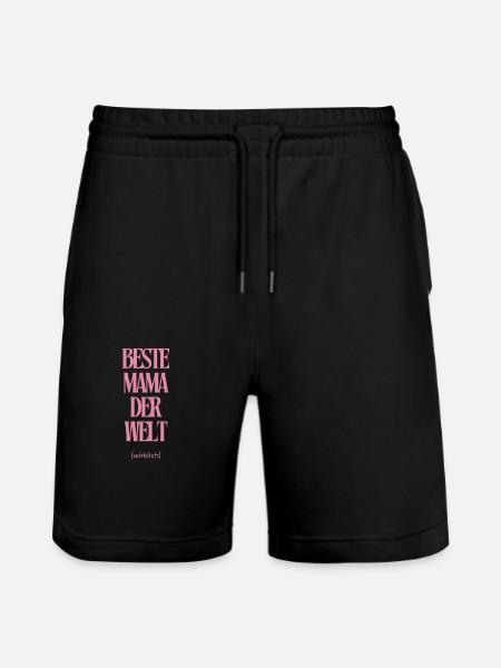 Beste mama der Welt - Stanley/Stella Unisex Bio Joggingshorts Trainer - Schwarz
