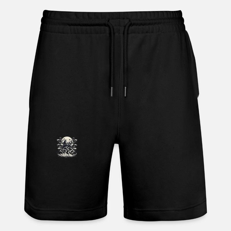 Octopus-tree 2 - Stanley/Stella Trainer Unisex Organic Jogging Shorts - black