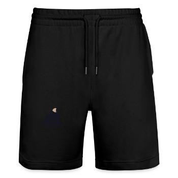 Ballsport - Stanley/Stella Unisex Bio Joggingshorts Trainer  - Schwarz - Vorne - Nik (191cm) & Marisol (170cm)