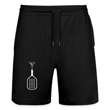Cocktail de raquettes de padel - Short de jogging bio TRAINER Stanley/Stella unisexe - noir - Devant - Nik (191cm) & Marisol (170cm)