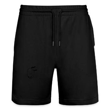 Hund - Stanley/Stella Unisex Bio Joggingshorts Trainer  - Schwarz - Vorne - Nik (191cm) & Marisol (170cm)