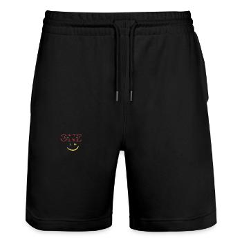 Tee-shirt One Life - Short de jogging bio TRAINER Stanley/Stella unisexe - noir - Devant - Nik (191cm) & Marisol (170cm)