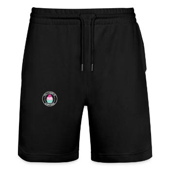 ALLES, WAS ICH BRAUCHE, IST CUPCAKE - Stanley/Stella Unisex Bio Joggingshorts Trainer  - Schwarz - Vorne - Nik (191cm) & Marisol (170cm)