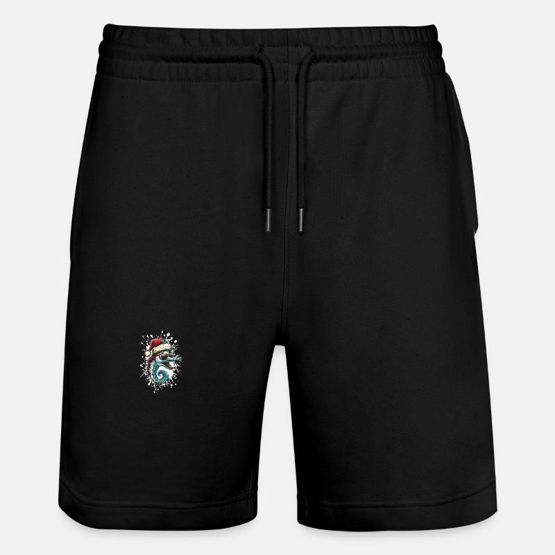 Hippocampe Noël Drôle - Short de jogging bio TRAINER Stanley/Stella unisexe - noir