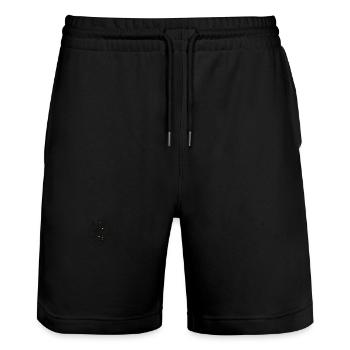 Wildtiere - Stanley/Stella Unisex Bio Joggingshorts Trainer  - Schwarz - Vorne - Nik (191cm) & Marisol (170cm)