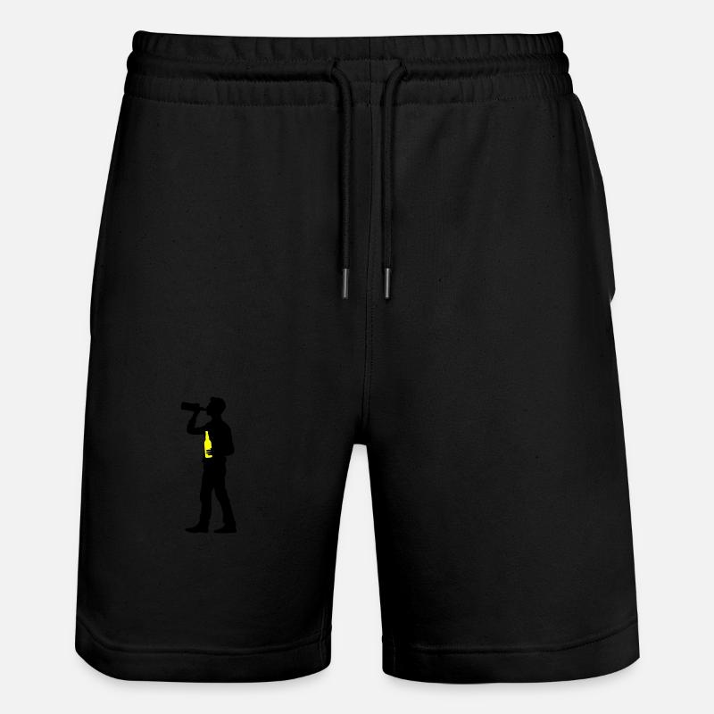 Trinker Bier - Stanley/Stella Unisex Bio Joggingshorts Trainer  - Schwarz