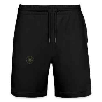ELLE SUARY - Short de jogging bio TRAINER Stanley/Stella unisexe - noir - Devant - Nik (191cm) & Marisol (170cm)