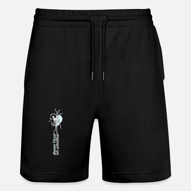 virus Dogg étroite - Short de jogging bio TRAINER Stanley/Stella unisexe - noir