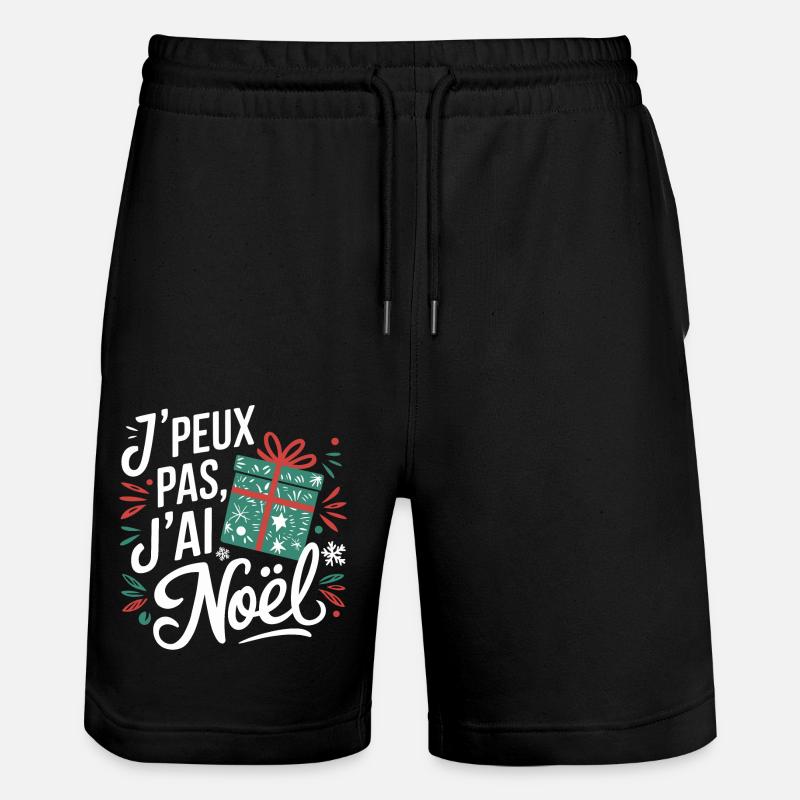 J'peux pas j'ai Noël - Short de jogging bio TRAINER Stanley/Stella unisexe - noir