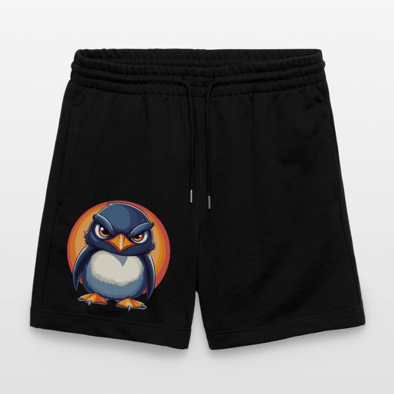 Grumpy Penguin Stanley/Stella Trainer Unisex Organic Jogging Shorts
