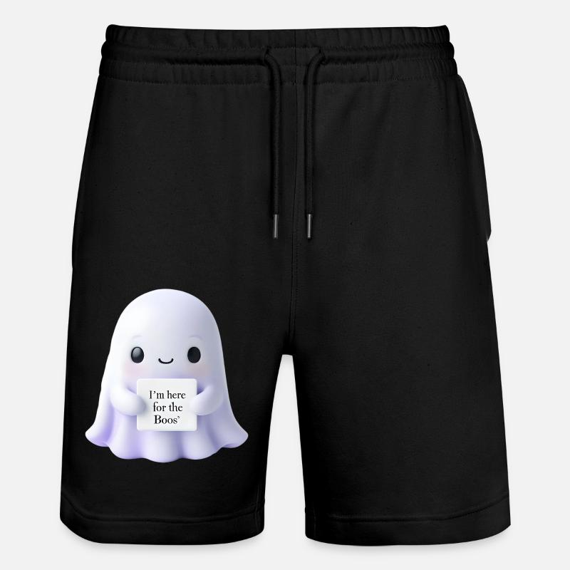 Halloween Spruch Geist Geschenkidee - Stanley/Stella Unisex Bio Joggingshorts Trainer  - Schwarz