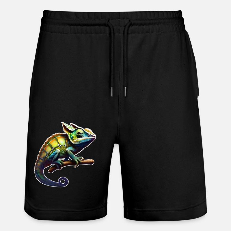 Caméléon camouflage cool - Short de jogging bio TRAINER Stanley/Stella unisexe - noir