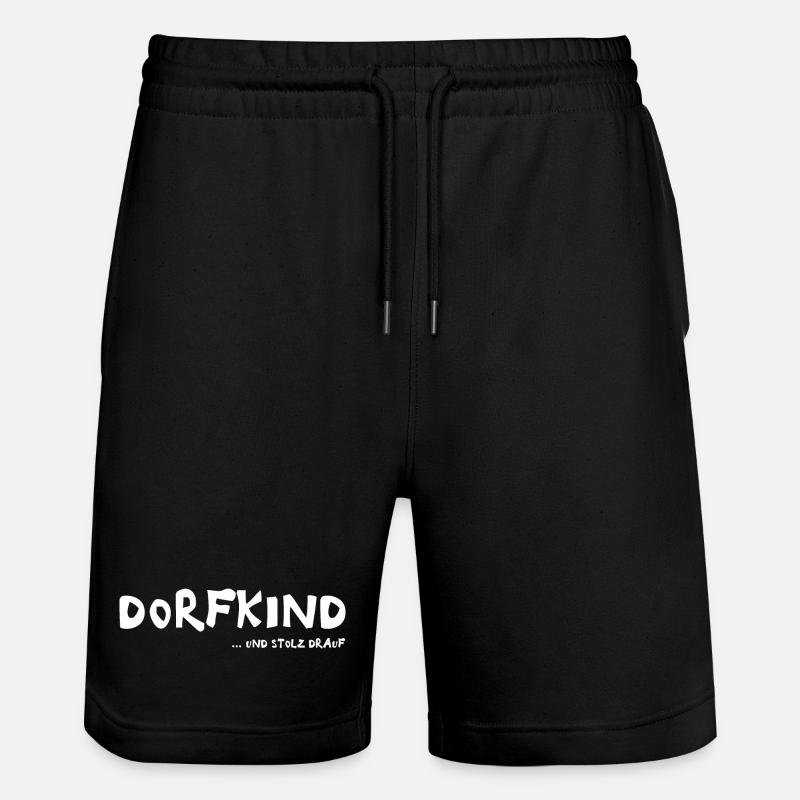 DORFKIND - Stanley/Stella Unisex Bio Joggingshorts Trainer  - Schwarz