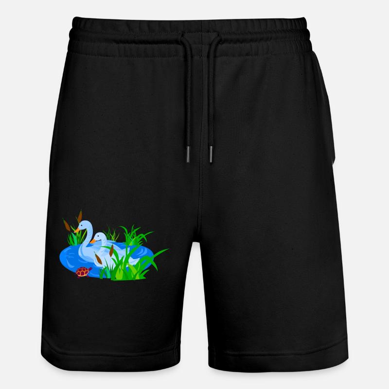 Lac Bird Pond - Short de jogging bio TRAINER Stanley/Stella unisexe - noir