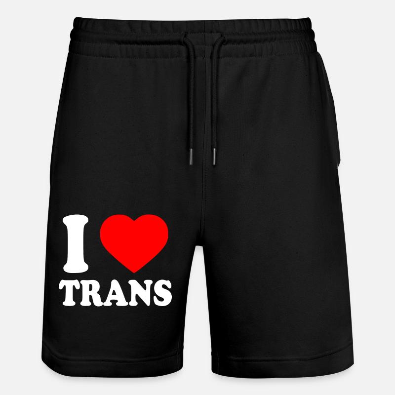 I love trans - Short de jogging bio TRAINER Stanley/Stella unisexe - noir
