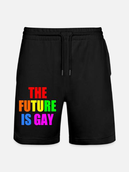 The future is gay - Stanley/Stella Trainer Unisex Organic Jogging Shorts - black
