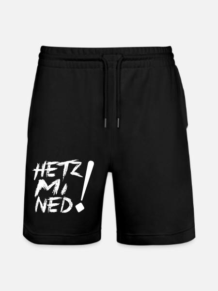 HETZ MI NED! - Stanley/Stella Unisex Bio Joggingshorts Trainer - Schwarz