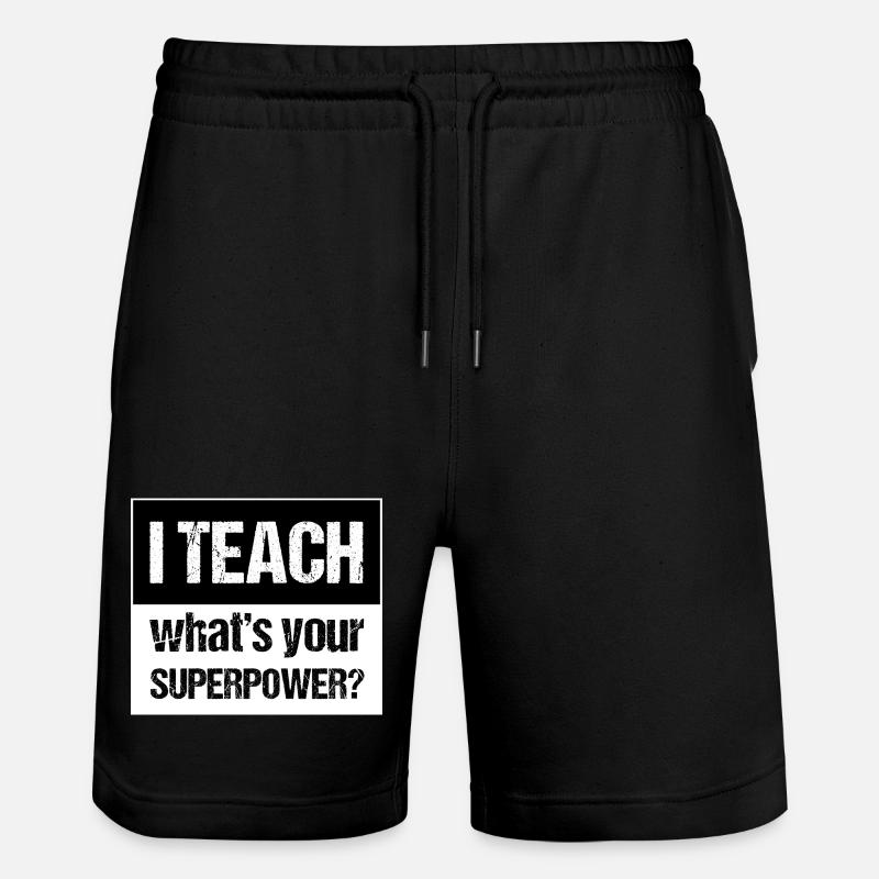 And Teach - Stanley/Stella Trainer Unisex Organic Jogging Shorts - black