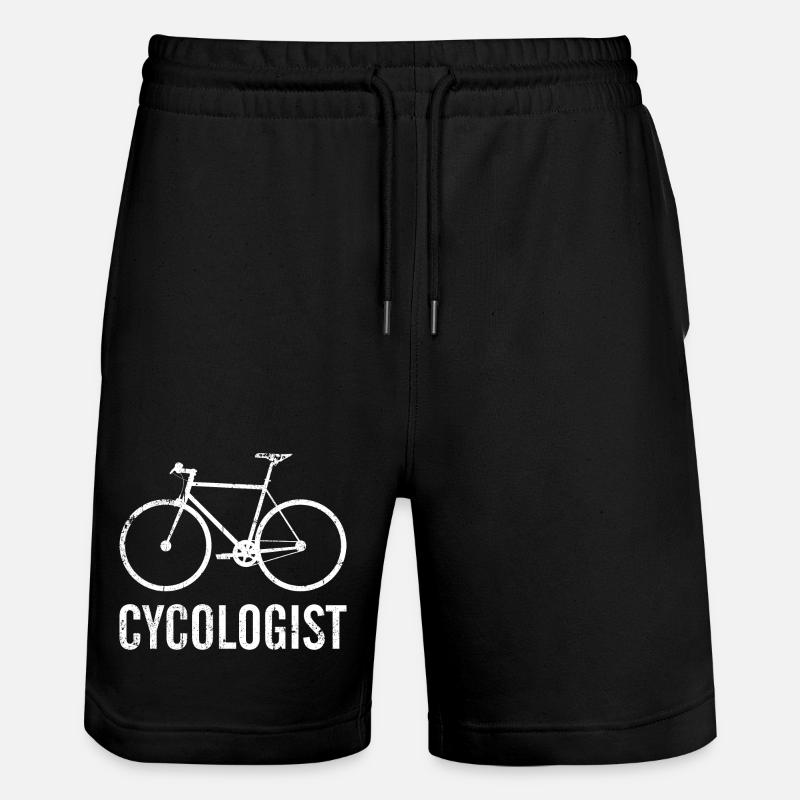 Cyclologiste Silhouette de vélo - Short de jogging bio TRAINER Stanley/Stella unisexe - noir