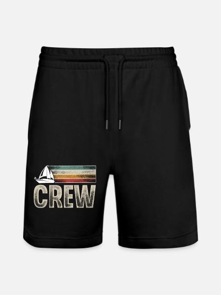 Segeln Segler Segelboot Crew - Stanley/Stella Unisex Bio Joggingshorts Trainer  - Schwarz