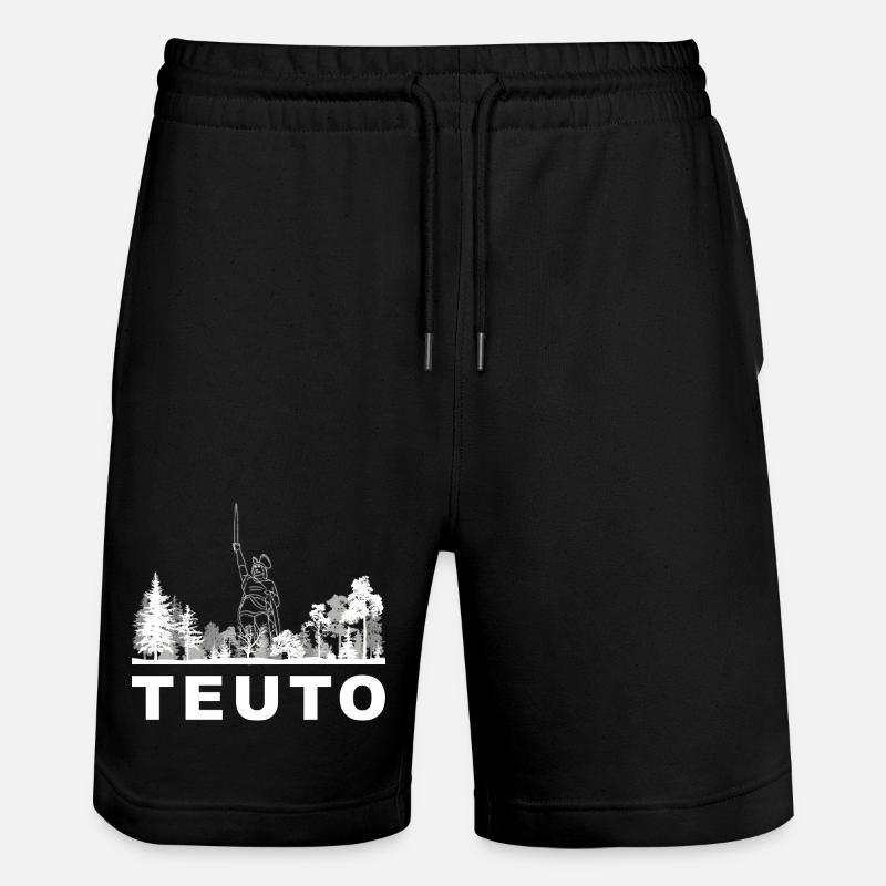 Teuto - Stanley/Stella Unisex Bio Joggingshorts Trainer  - Schwarz