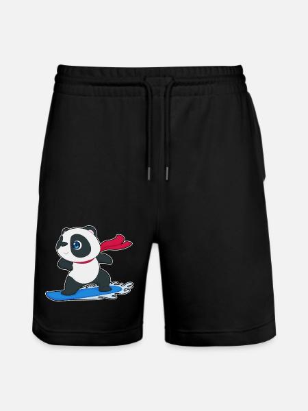 Panda Snowboarder Snowboard - Short de jogging bio TRAINER Stanley/Stella unisexe - noir