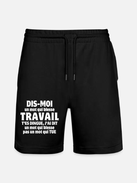 Córcega, humor córcega, isla de belleza - Pantalones cortos de deporte ecológicos unisex Trainer de Stanley/Stella - negro