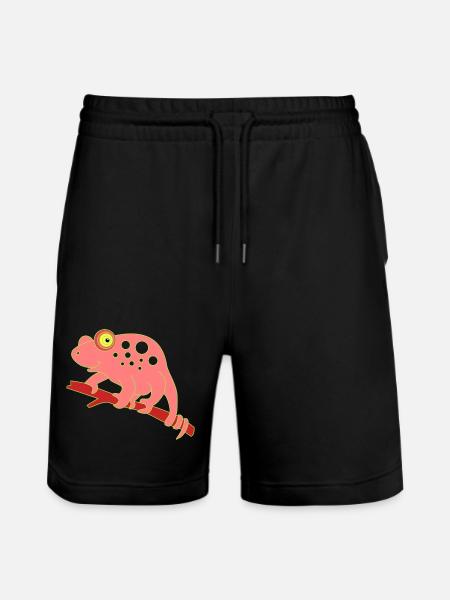 Chamaeleon animal - Stanley/Stella Trainer Unisex Organic Jogging Shorts - black