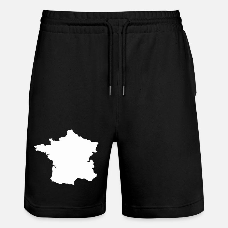 Carte Française Silhouette - Short de jogging bio TRAINER Stanley/Stella unisexe - noir
