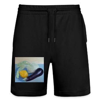 nature morte - Short de jogging bio TRAINER Stanley/Stella unisexe - noir - Devant - Nik (191cm) & Marisol (170cm)