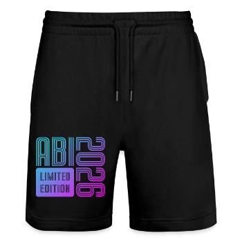 ABI 2026 Vintage Neon Édition Limitée - Short de jogging bio TRAINER Stanley/Stella unisexe - noir - Devant - Nik (191cm) & Marisol (170cm)